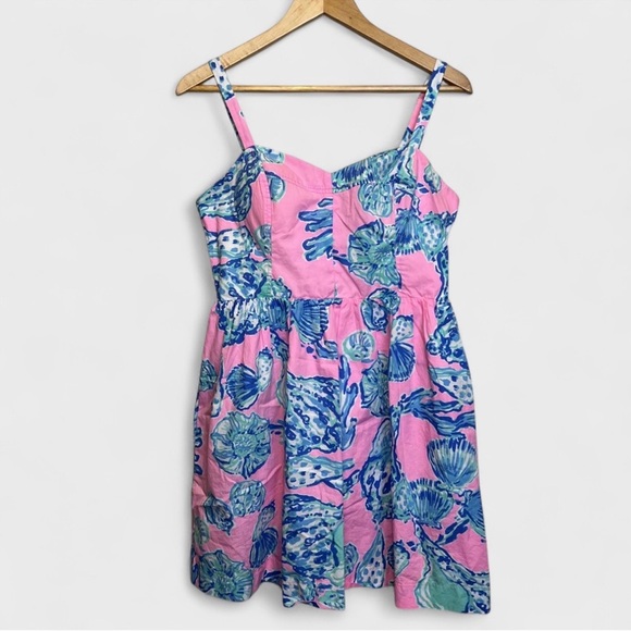 Lilly Pulitzer Barefoot Princess Dress Pink Pout Size 2 EUC - Picture 2 of 7